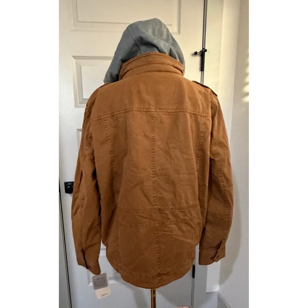 Levi's Men's‎ Washed Cotton Hooded Jacket Size Large